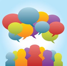 bubble thought people communication