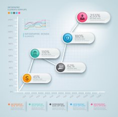 3d infographics diagram business