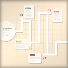 abstract flow chart infographics N36