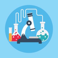 Medical laboratory infographics