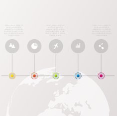 Abstract digital illustration Infographic N32