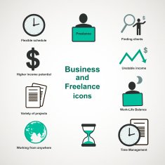 Business and freelance icons