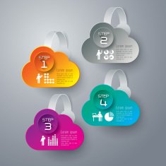 Infographics vector design template N373