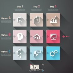 Flat infographic design N20