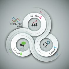 Modern infographic option banner N84