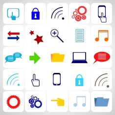 Personal data clip-art illustration N5