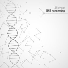 Medical dna connection spiral vector