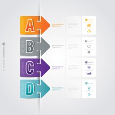 Infographics vector design template N374