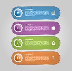 Abstract business options infographics template N13