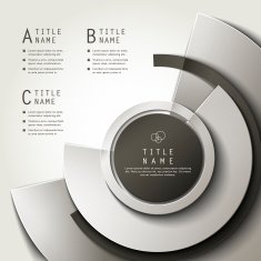vector abstract 3d paper infographics N82