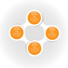 metaball colorful round diagram infographics N158