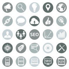 Vector Set of SEO Icons N15
