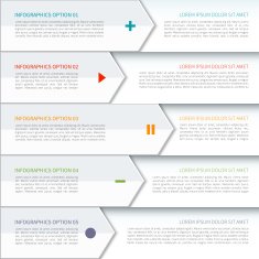 Modern arrow elements of infographic