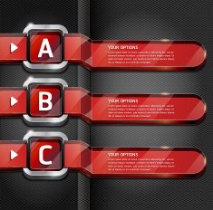 Colorful Buttons infographic template N5