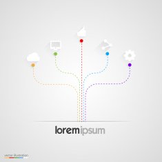 Abstract infographics vector templates N2