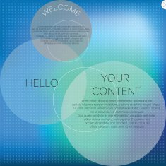 Blurred web design template N18