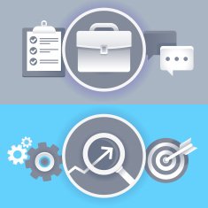 Vector business concepts in flat style N3
