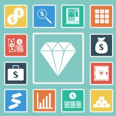 Vector of Finance and money icon