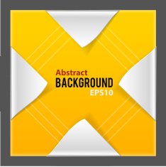 Abstract paper elements orange background N2