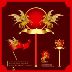 rising horse in Gold infographic N2