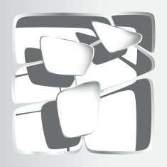 3D geometrical speech bubble vector message icon background N9