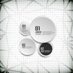3d paper infographic template