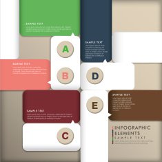abstract 3d paper infographics N92