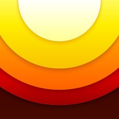 Abstract red and orange circles vector background N10