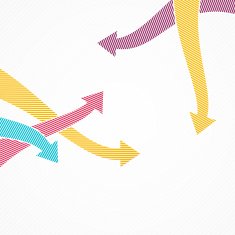 Dots arrows for industrial infographics