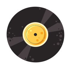 Vector vinyl record