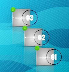 Abstract blue and gray banners design