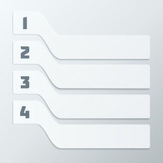 Light Gray Steps Infographics Elements N6