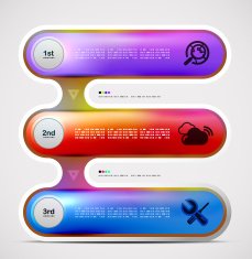 Vector infographic banners N3