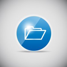 Shine glossy computer icon vector illustration N23