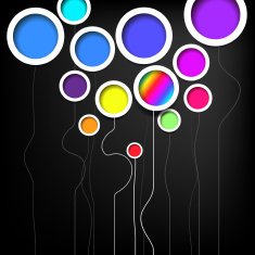 colorful circles background N2