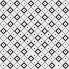 Abstract minimalistic black and white pattern rhombus N7