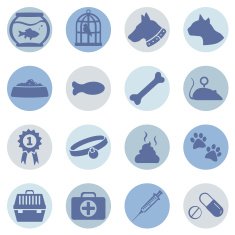 Vector Set of Pets Icons N15