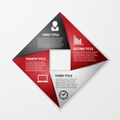 Progress icons for four steps N3