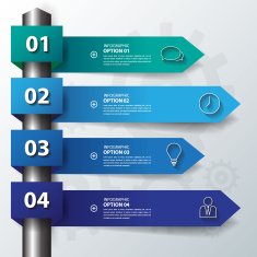 Design flat shadow arrow banners graphic or website Vector EPS N5