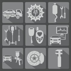 Set of car service icons N5