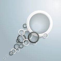 Black And white Bubbles Tail