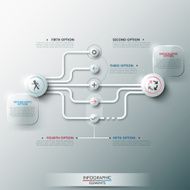 Modern infographic option banner N85