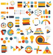 Collection of Infographic Templates for Business Vector Illustration N48