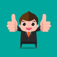 businessman very good cartoon
