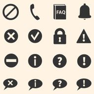 Vector Set of Info Icons N8