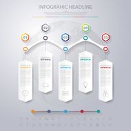 Design clean timeline banners template Vector EPS 10