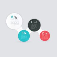 Vector colorful text box trendy colors N14