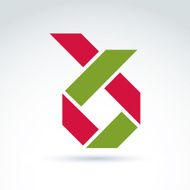 Bright composite corporate geometric element N4
