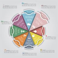 Business Infographics circle modern style Vector N3