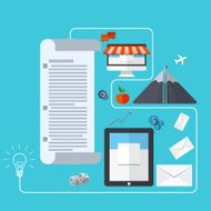 vector modern business development background
